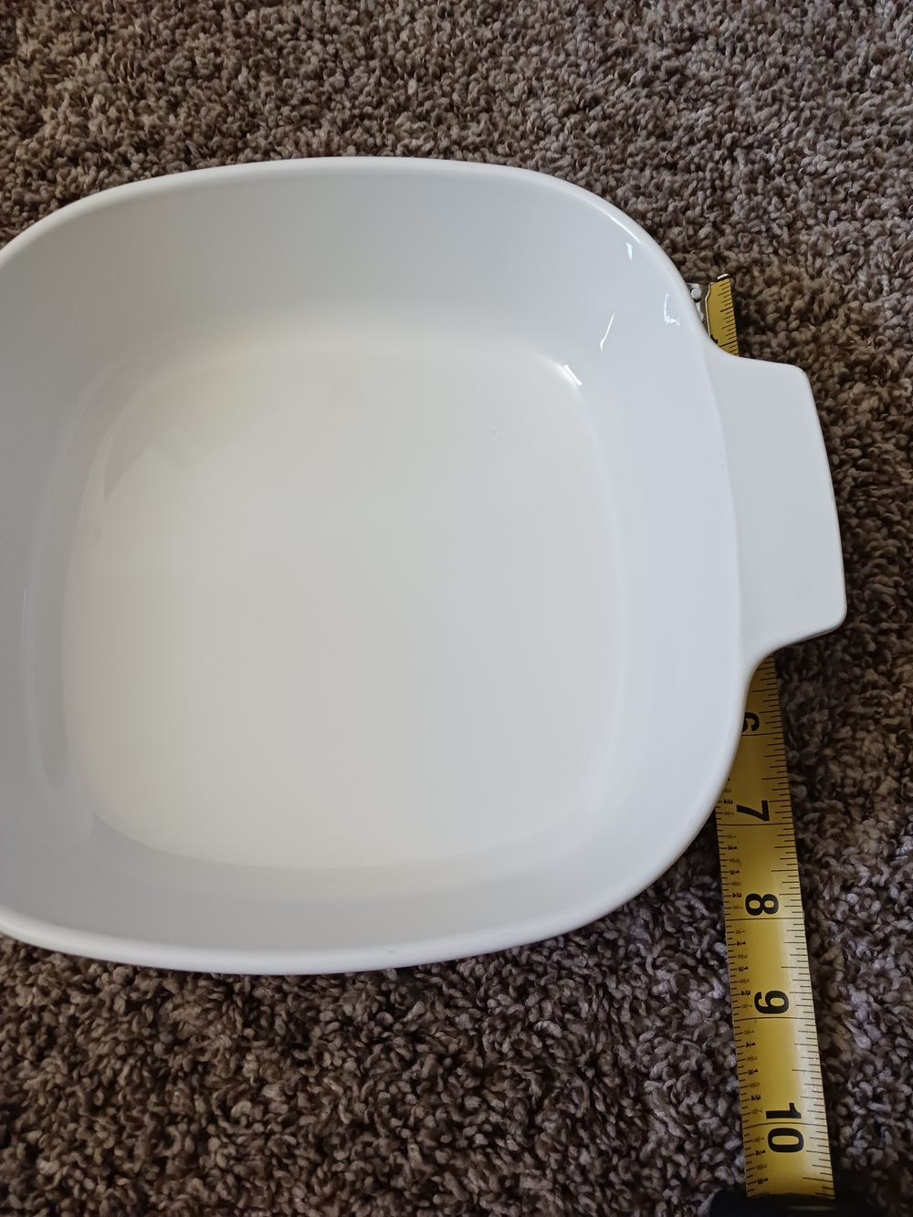 Vintage Corningware 2 Quart White Floral Glass Covered Casserole Dish - Picture 6 of 7